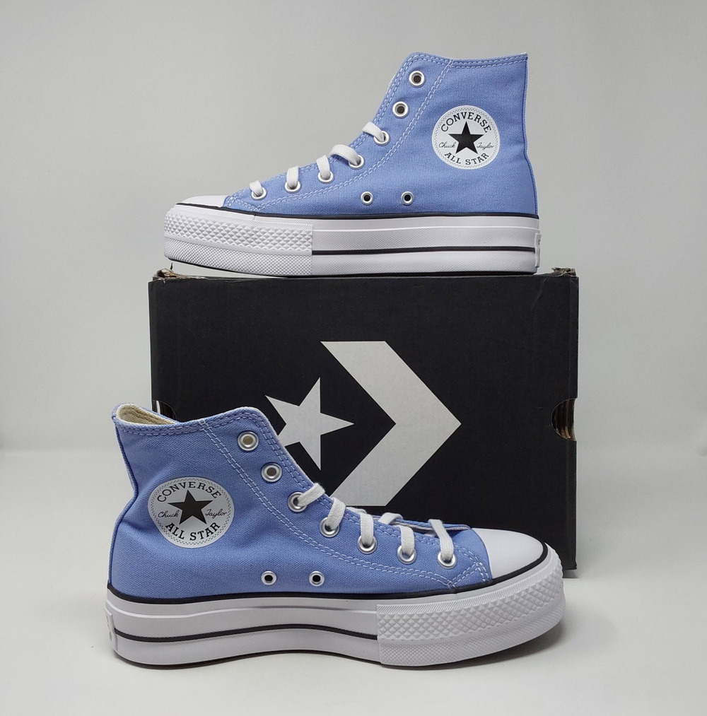 Converse Chuck Taylor All Star Lift Hi Womens 7 Very Peri Blue Platform A16102F